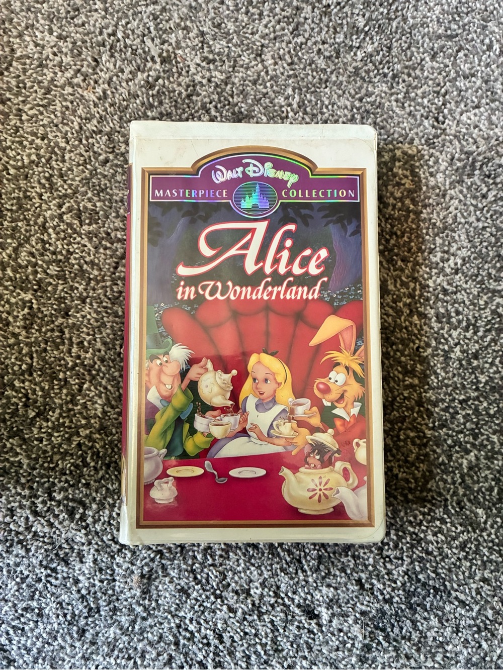 Disney Alice in Wonderland VHS - Red, White, Yellow
